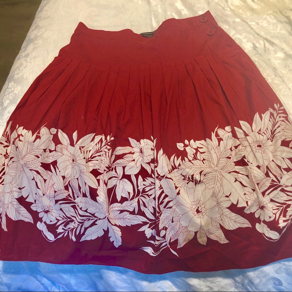 BCBG red skirt